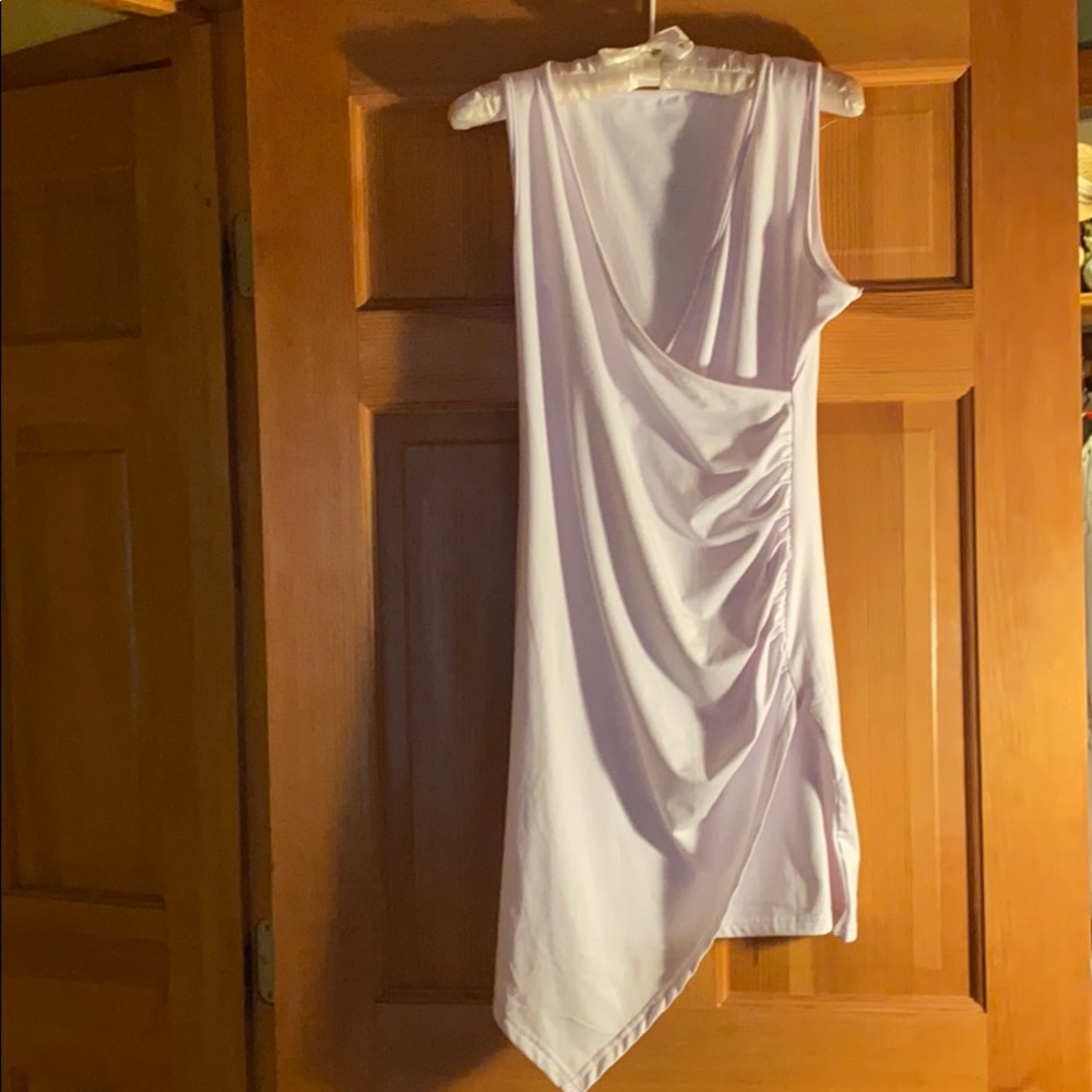 Slinky, white dress